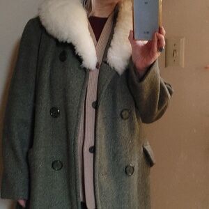 Vintage Tweed Coat For Cold Winters Size 10
